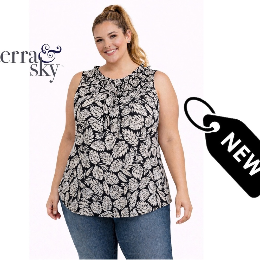 NWT Terra & sky 2x (20w-22w) woven tank